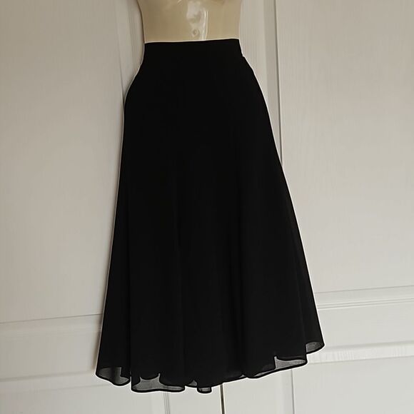 Pleated Midi Skirt XS Black - Picture 2 of 16